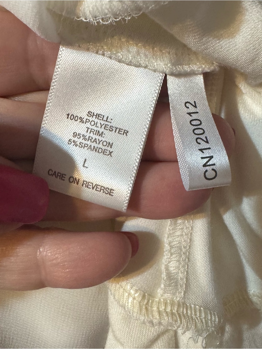 NWT Ivory Draped V-Neck Long Sleeve Bodysuit LARGE GORGEOUS #Y - Picture 10 of 12